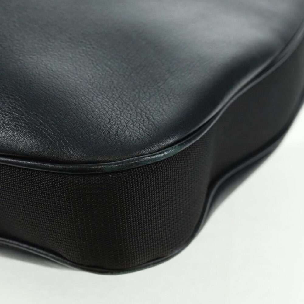 Authentic GUCCI Shoulder Bag Leather Black Silver 001 3341 3444 - Picture 5 of 16